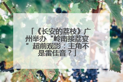 《长安的荔枝》广州举办“岭南接荔宴”超前观影：主角不是雷佳音？