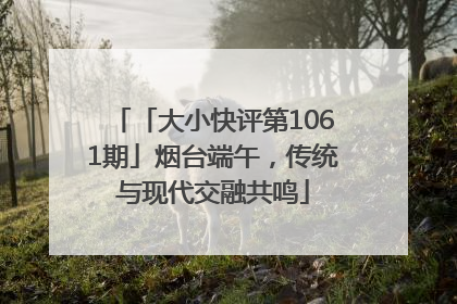 「大小快评第1061期」烟台端午，传统与现代交融共鸣