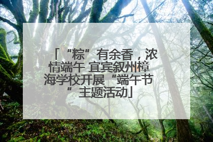 “粽”有余香，浓情端午 宜宾叙州樟海学校开展“端午节”主题活动
