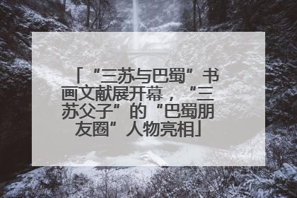 “三苏与巴蜀”书画文献展开幕，“三苏父子”的“巴蜀朋友圈”人物亮相