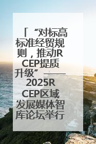 “对标高标准经贸规则，推动RCEP提质升级”——2025RCEP区域发展媒体智库论坛举行专题对话