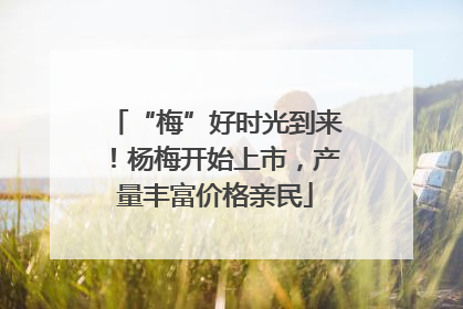 “梅”好时光到来！杨梅开始上市，产量丰富价格亲民