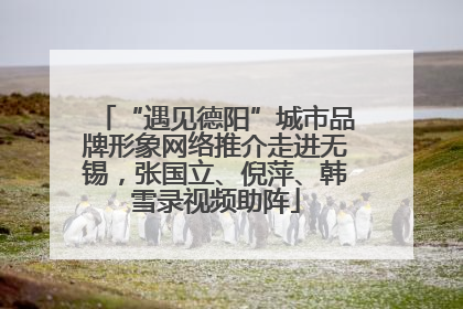 “遇见德阳”城市品牌形象网络推介走进无锡，张国立、倪萍、韩雪录视频助阵