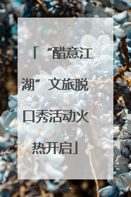 “醋意江湖”文旅脱口秀活动火热开启