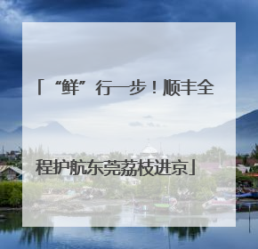 “鲜”行一步！顺丰全程护航东莞荔枝进京