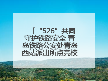 “526”共同守护铁路安全 青岛铁路公安处青岛西站派出所点亮校园爱路之光