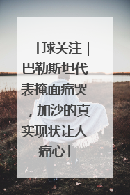 球关注｜巴勒斯坦代表掩面痛哭，加沙的真实现状让人痛心