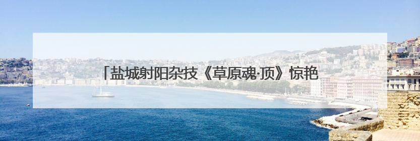 盐城射阳杂技《草原魂·顶》惊艳江苏省舞台艺术优秀小型作品调演