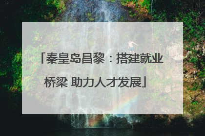 秦皇岛昌黎：搭建就业桥梁 助力人才发展