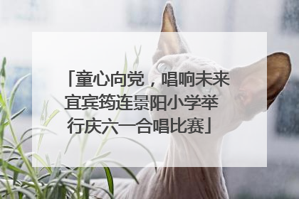 童心向党，唱响未来 宜宾筠连景阳小学举行庆六一合唱比赛