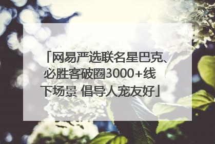 网易严选联名星巴克、必胜客破圈3000+线下场景 倡导人宠友好