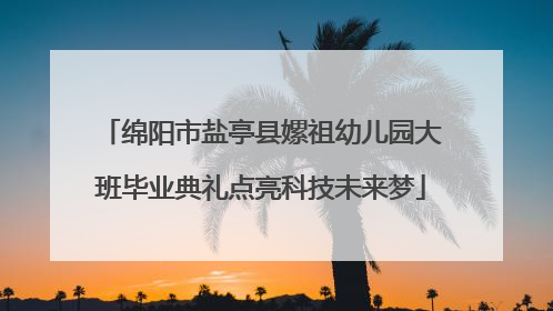绵阳市盐亭县嫘祖幼儿园大班毕业典礼点亮科技未来梦