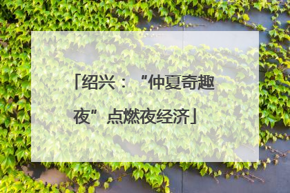 绍兴：“仲夏奇趣夜”点燃夜经济