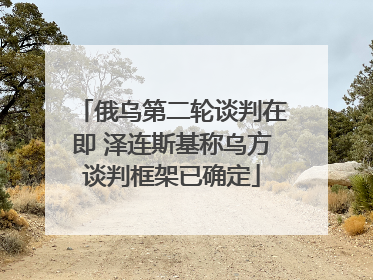 俄乌第二轮谈判在即 泽连斯基称乌方谈判框架已确定