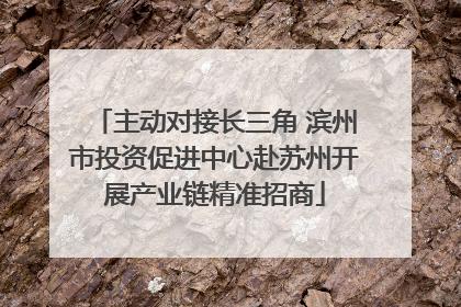 主动对接长三角 滨州市投资促进中心赴苏州开展产业链精准招商