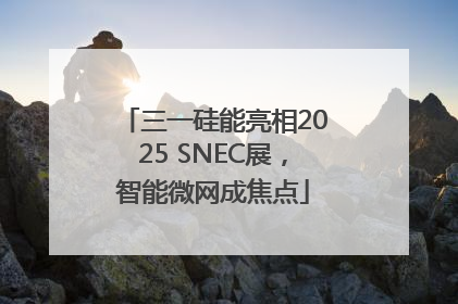 三一硅能亮相2025 SNEC展，智能微网成焦点