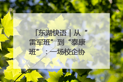 东湖快语｜从“雷军班”到“泰康班”：一场校企协同的“接力赛”