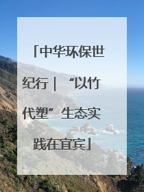 中华环保世纪行｜“以竹代塑”生态实践在宜宾