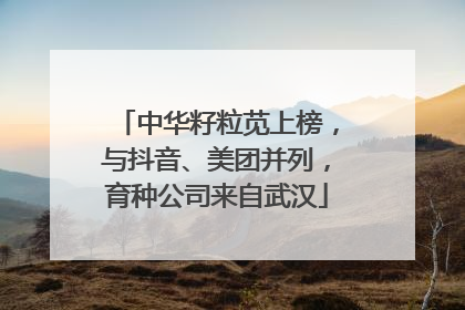 中华籽粒苋上榜，与抖音、美团并列，育种公司来自武汉