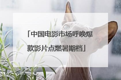 中国电影市场呼唤爆款影片点燃暑期档