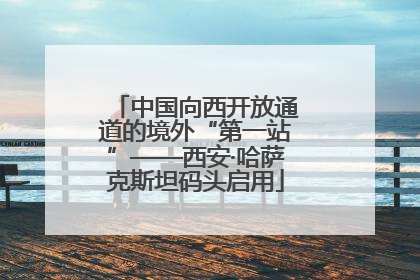 中国向西开放通道的境外“第一站”——西安·哈萨克斯坦码头启用