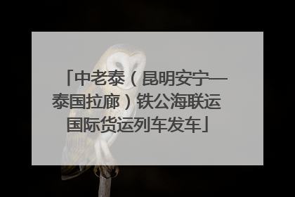 中老泰（昆明安宁—泰国拉廊）铁公海联运国际货运列车发车