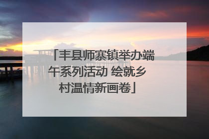丰县师寨镇举办端午系列活动 绘就乡村温情新画卷