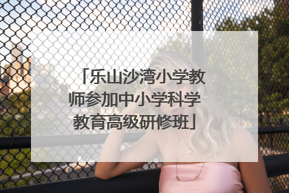 乐山沙湾小学教师参加中小学科学教育高级研修班