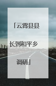 云霄县县长到和平乡调研