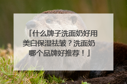 什么牌子洗面奶好用美白保湿祛皱？洗面奶哪个品牌好推荐！