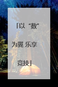 以“数”为翼 乐享竞技