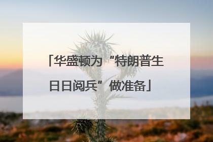 华盛顿为“特朗普生日日阅兵”做准备
