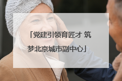 党建引领育匠才 筑梦北京城市副中心
