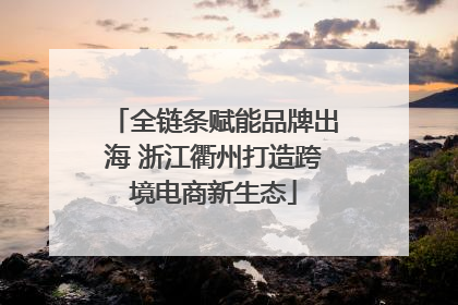 全链条赋能品牌出海 浙江衢州打造跨境电商新生态