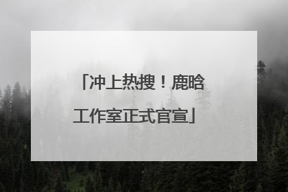 冲上热搜！鹿晗工作室正式官宣