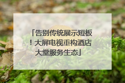 告别传统展示短板！大屏电视重构酒店大堂服务生态