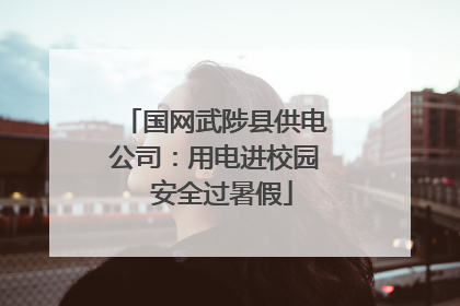 国网武陟县供电公司：用电进校园  安全过暑假
