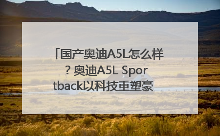 国产奥迪A5L怎么样？奥迪A5L Sportback以科技重塑豪华运动轿车市场格局