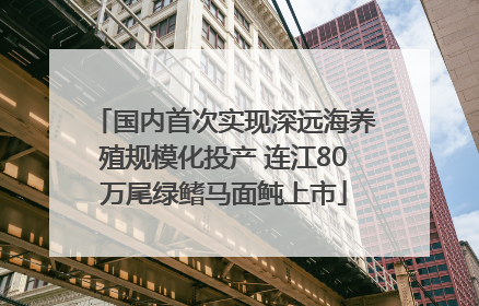 国内首次实现深远海养殖规模化投产 连江80万尾绿鳍马面鲀上市