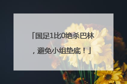 国足1比0绝杀巴林，避免小组垫底！