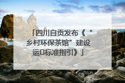 四川自贡发布《“乡村环保茶馆”建设运⾏标准指引》
