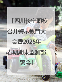 四川长宁职校召开警示教育大会暨2025年春期期末监测部署会