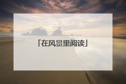 在风景里阅读