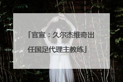 官宣：久尔杰维奇出任国足代理主教练