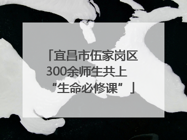 宜昌市伍家岗区300余师生共上“生命必修课”