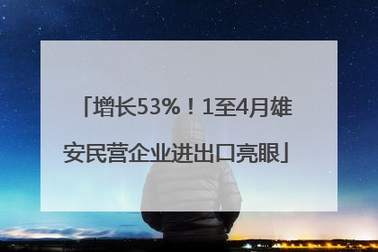 增长53%！1至4月雄安民营企业进出口亮眼