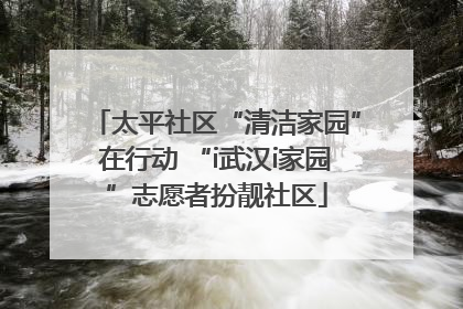 太平社区“清洁家园”在行动 “i武汉i家园”志愿者扮靓社区