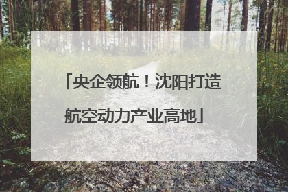央企领航！沈阳打造航空动力产业高地