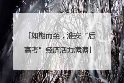 如期而至，淮安“后高考”经济活力满满