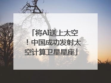 将AI送上太空！中国成功发射太空计算卫星星座